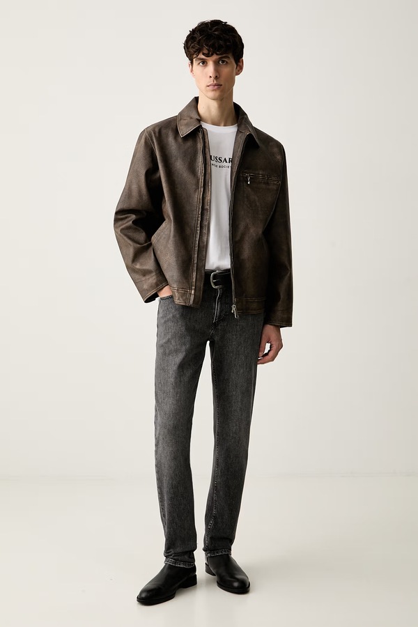 Джинси slim fit чоловічі Trussardi колір сірий