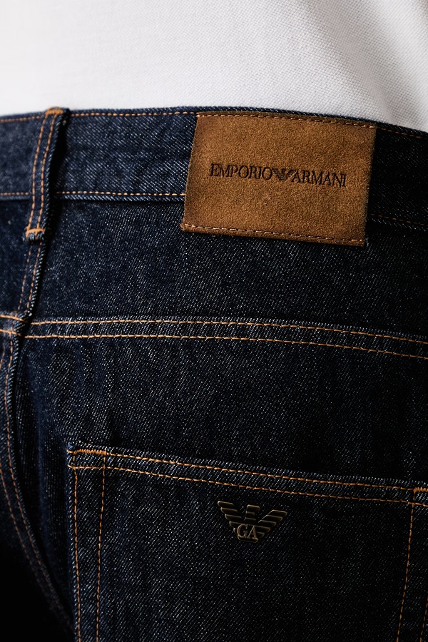Джинси loose чоловічі Emporio Armani колір блакитний фото 4