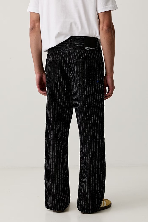 Джинси relaxed fit чоловічі Karl Lagerfeld Jeans колір чорний фото 2