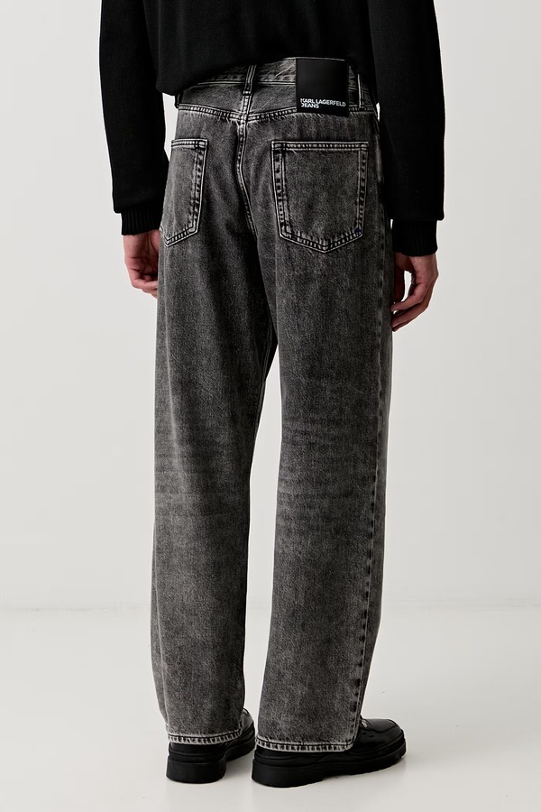 Джинси relaxed fit чоловічі Karl Lagerfeld Jeans колір сірий фото 2