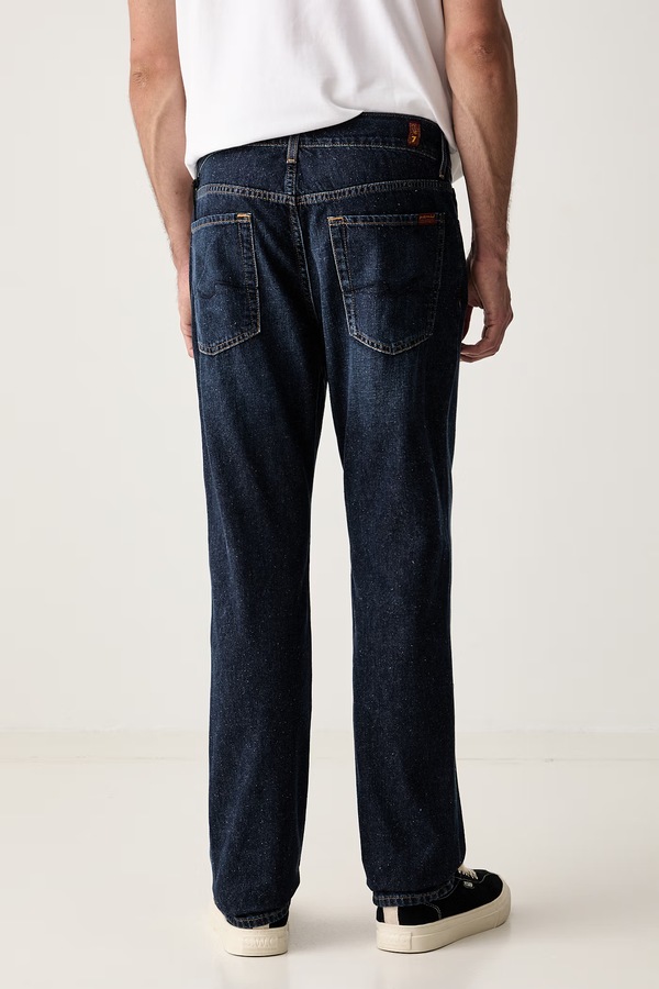 Джинсы straight мужские 7 FOR ALL MANKIND цвет темно-синий фото 2