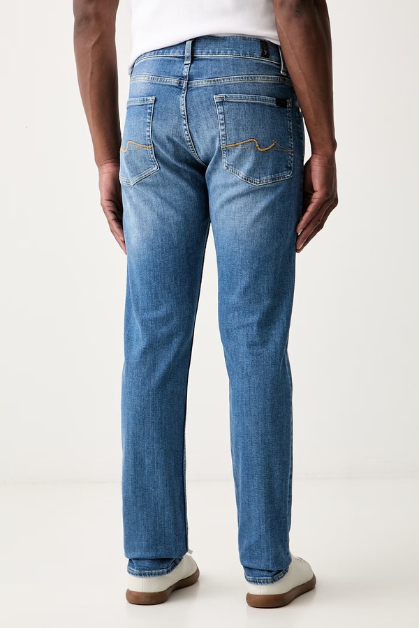 Джинси slim fit чоловічі 7 FOR ALL MANKIND колір блакитний