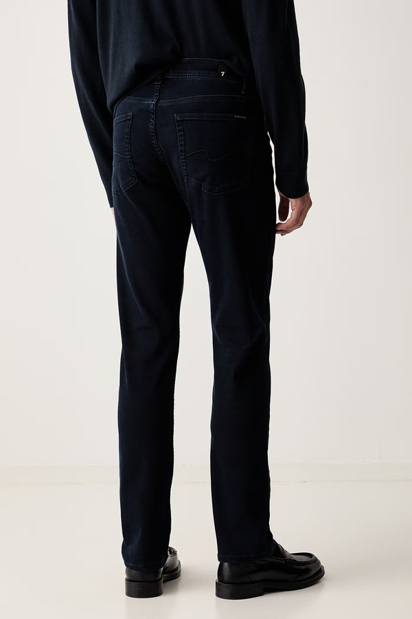 Джинси slim fit чоловічі 7 FOR ALL MANKIND колір темно-синій фото 2