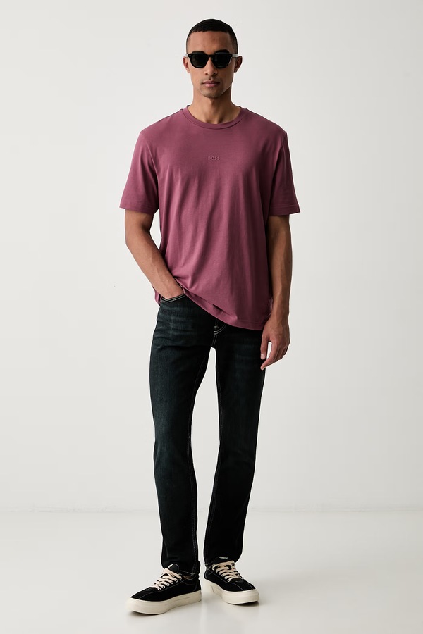 Джинси slim fit чоловічі BOSS Orange DELAWARE-2-BO колір чорний