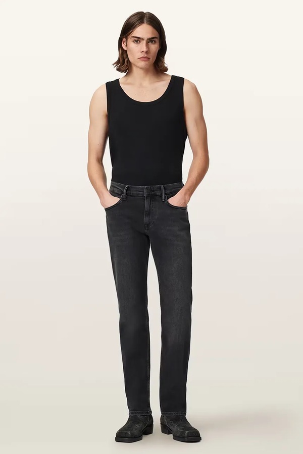 Джинсы skinny мужские AllSaints SID цвет черный фото 2