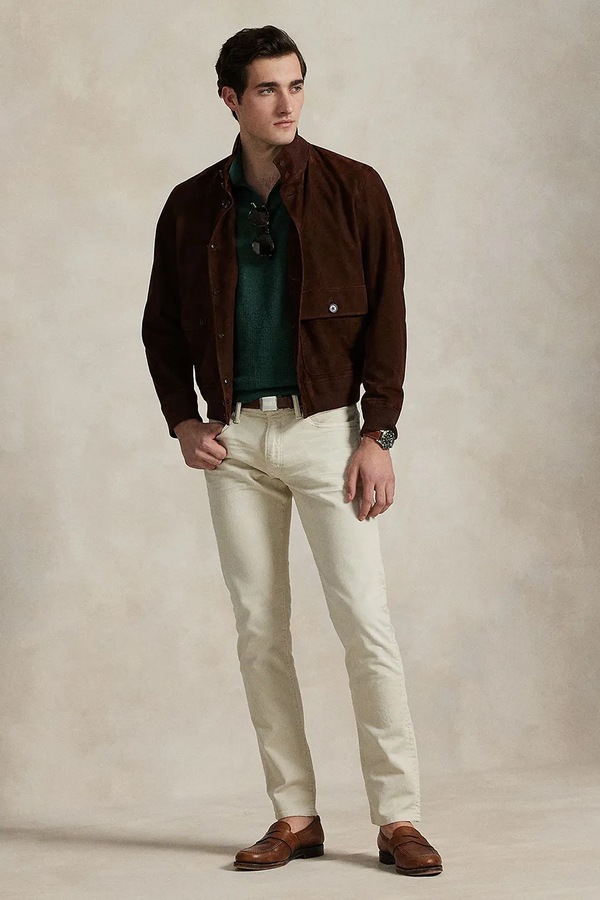 Джинси slim fit чоловічі Polo Ralph Lauren колір бежевий фото 2