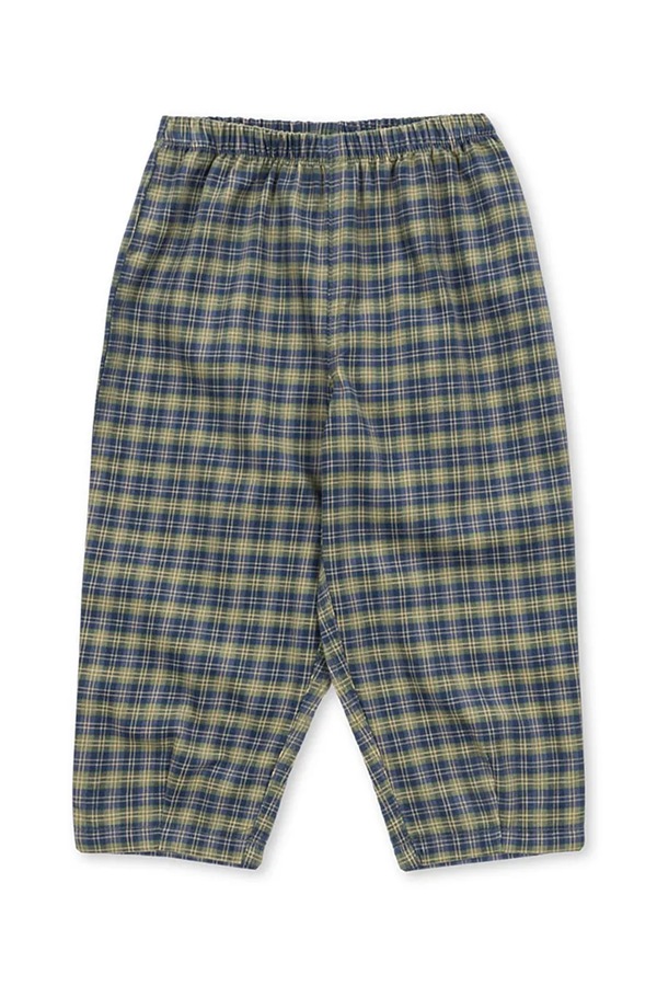 Штани дитячі бавовняні Konges Sløjd CARA PANTS GOTS колір блакитний фото 2