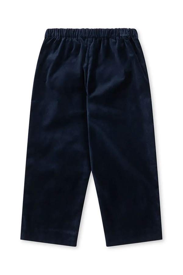 Штани straight дитячі бавовняні з еластаном Konges Sløjd ROCKY PANTS колір темно-синій фото 2