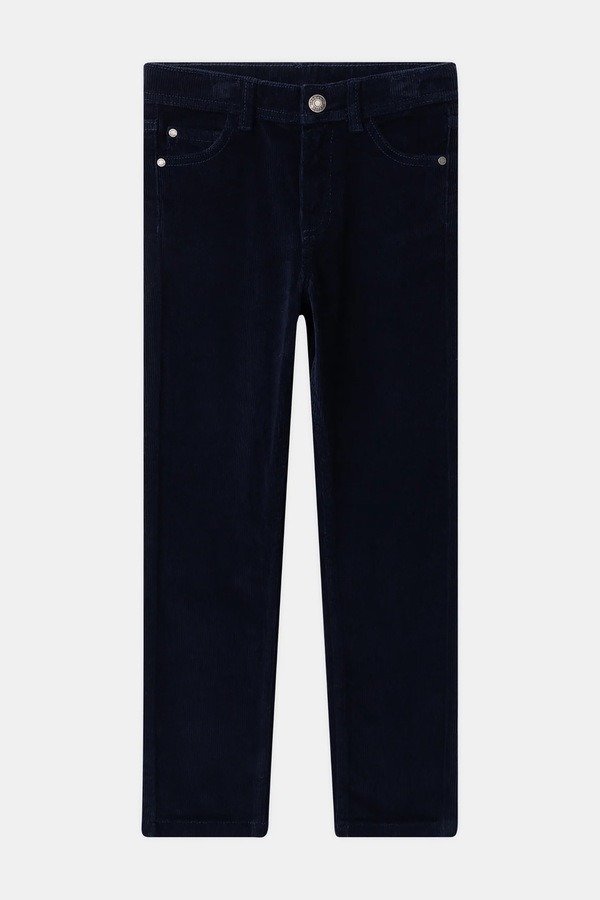 Штани slim fit дитячі бавовняні з еластаном Sergent Major колір темно-синій