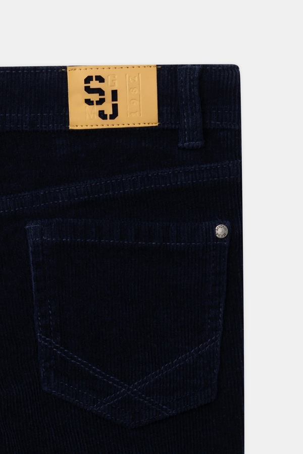 Штани slim fit дитячі бавовняні з еластаном Sergent Major колір темно-синій фото 3