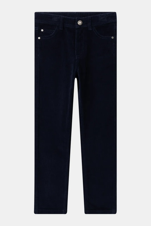 Штани slim fit дитячі бавовняні з еластаном Sergent Major колір темно-синій