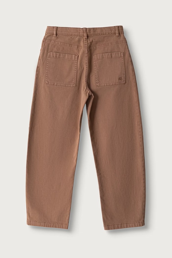 Штани straight дитячі з бавовною United Colors of Benetton колір коричневий