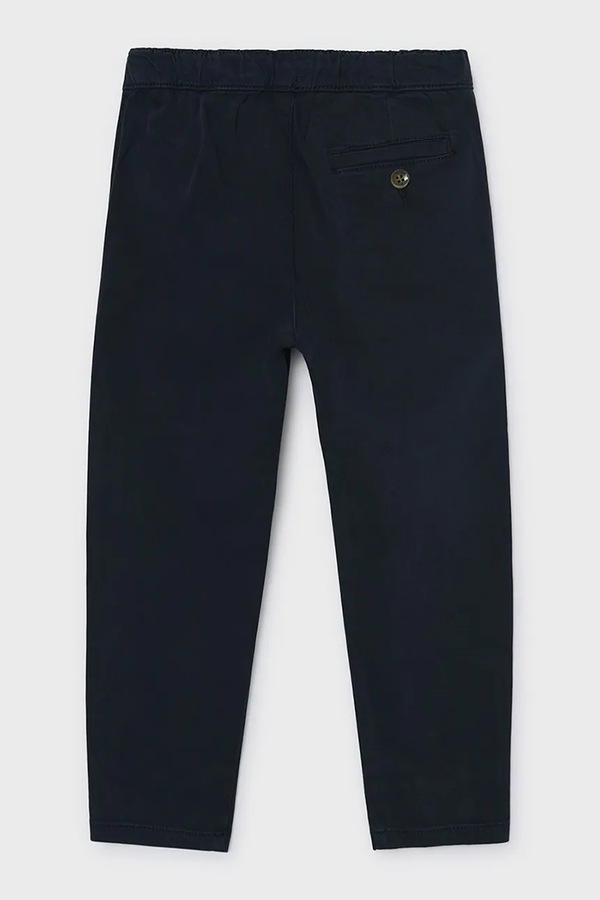 Брюки chinos детские хлопковые с эластаном Mayoral chinosy jogger цвет голубой