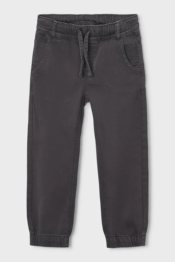 Штани дитячі з бавовною Mayoral jogger soft колір сірий