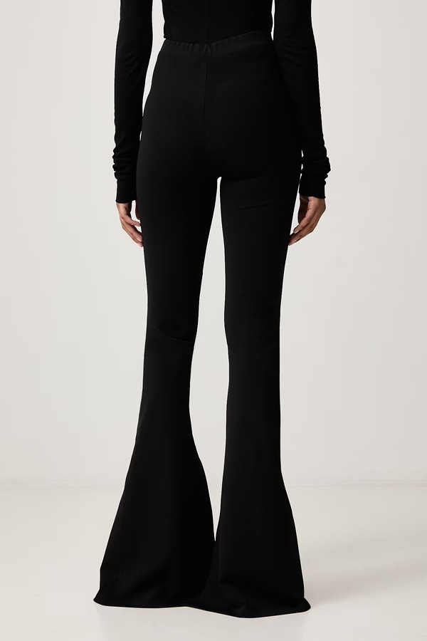 Штани жіночі з віскозою Rick Owens Lilies Carla колір чорний фото 3