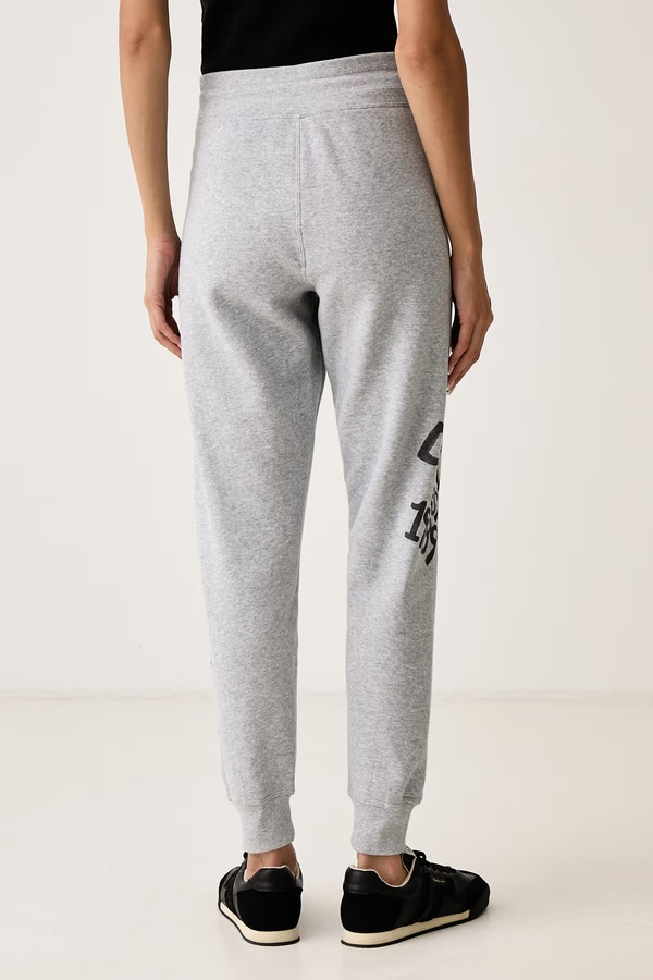 Спортивні штани жіночі з бавовною DKNY колір сірий фото 2