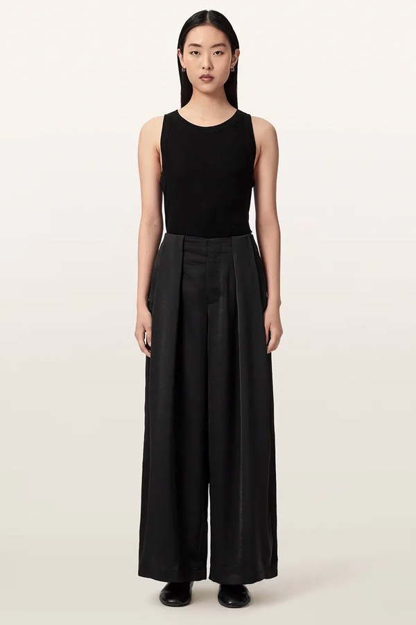 Штани жіночі AllSaints LOLA колір чорний фото 4