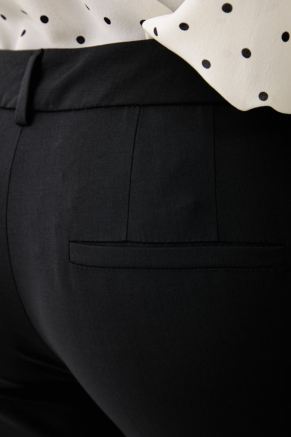 Штани slim fit жіночі з вовною Marella MLLWHISKY колір чорний фото 4