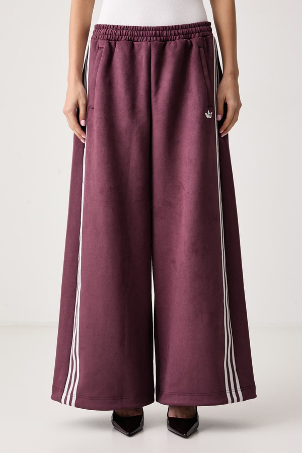 Спортивні штани жіночі adidas Originals Adilenium Season 6 Faux Suede колір бордовий