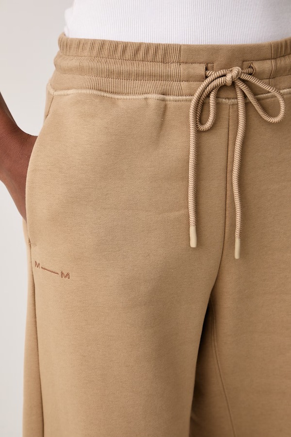 Спортивні штани жіночі з бавовною MM by Max Mara MMLRIGA колір бежевий фото 4