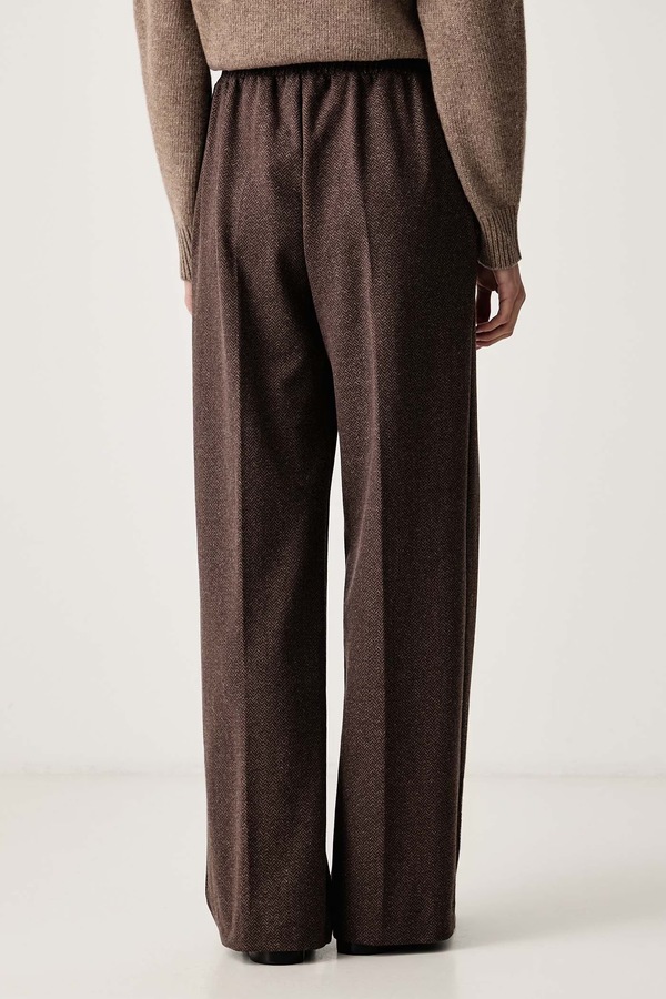 Брюки женские из добавлением шерсти Weekend Max Mara WKDEDITTA цвет коричневый фото 2