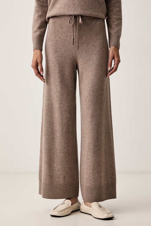 Спортивні штани жіночі вовняні Weekend Max Mara WKDZINCO колір коричневий