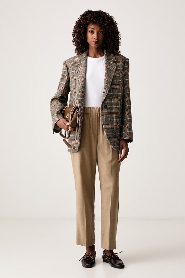 Брюки женские шерстяные Weekend Max Mara WKDHATELEY цвет коричневый