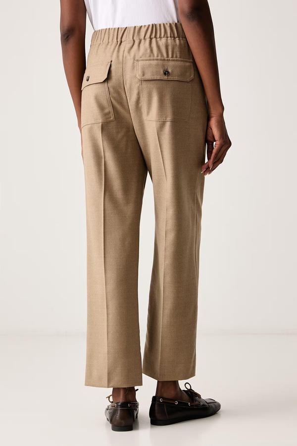 Брюки женские шерстяные Weekend Max Mara WKDHATELEY цвет коричневый фото 2