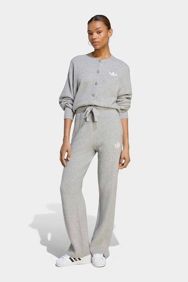 Спортивні штани жіночі adidas Originals Essentials Knit колір сірий фото 3