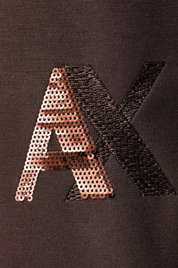 Спортивні штани жіночі з віскозою Armani Exchange колір коричневий фото 4