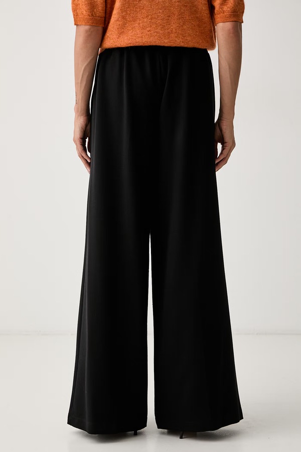 Брюки wide leg женские Fracomina цвет черный фото 2