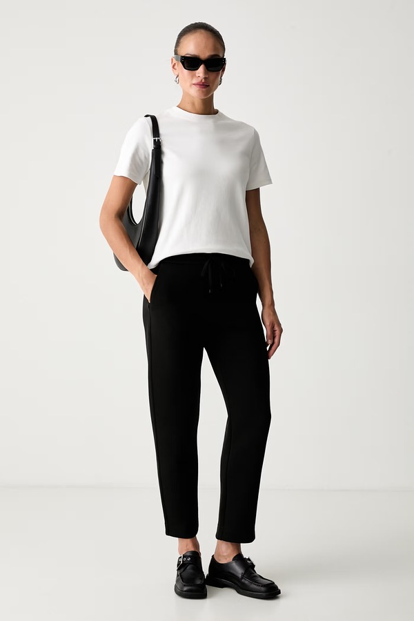Спортивные брюки женские с хлопком MM by Max Mara MMLZINNIA цвет черный
