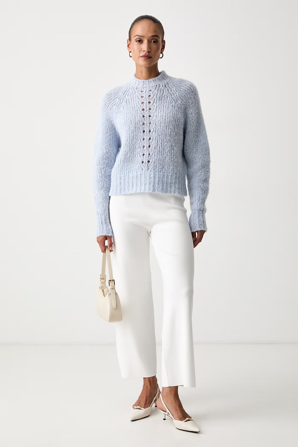 Брюки женские с вискозой MM by Max Mara MMLROTONDO цвет белый