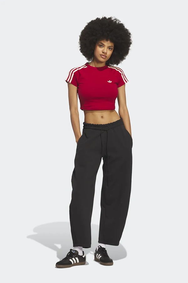 Спортивні штани жіночі з додаванням ліоцелю adidas Originals Barrel колір чорний фото 3