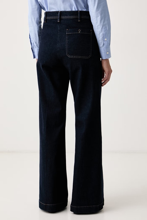 Джинсы wide leg женские Polo Ralph Lauren цвет темно-синий фото 2