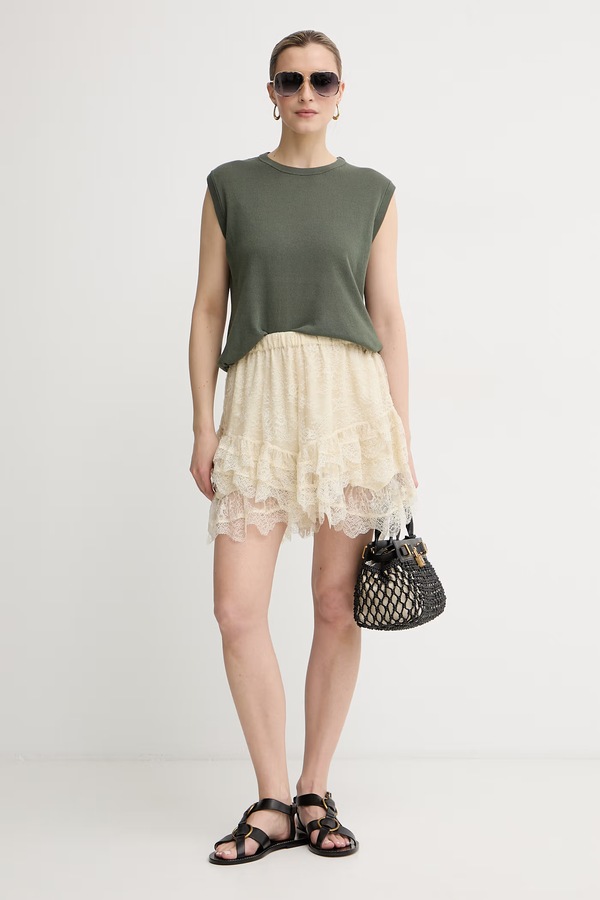Шорты-юбка женские BOSS Orange C_Toulena_1 цвет бежевый