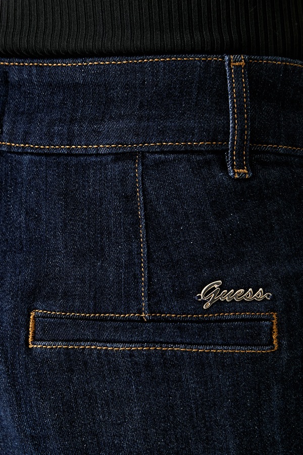 Джинси high waist жіночі Guess колір темно-синій фото 4
