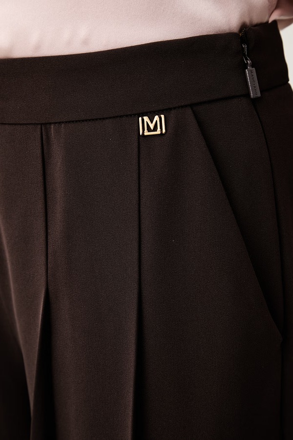Штани wide leg жіночі Marciano by Guess KAMILA колір коричневий фото 4