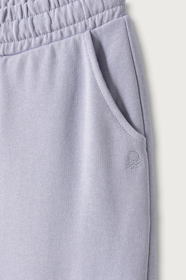 Спортивні штани дитячі бавовняні United Colors of Benetton колір фіолетовий фото 2