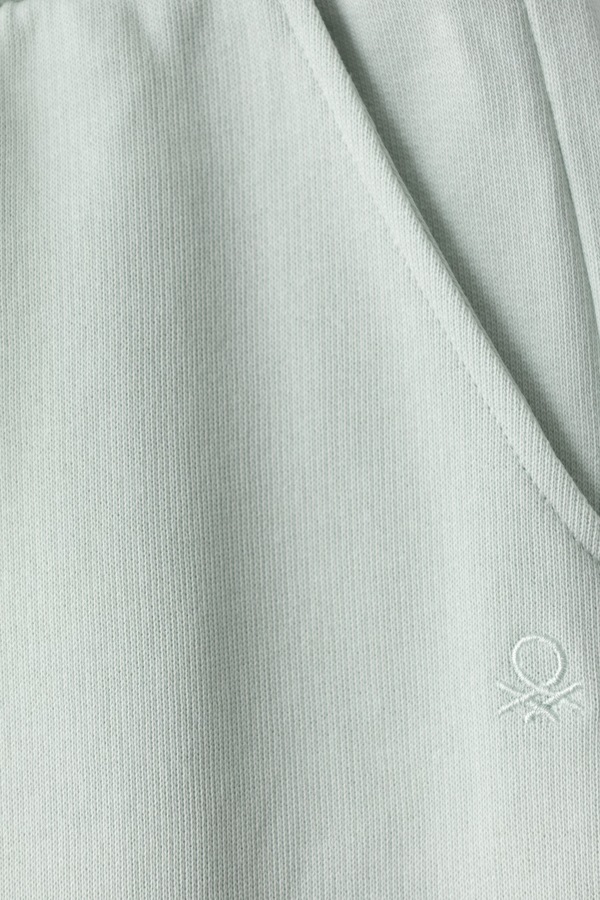 Спортивні штани дитячі бавовняні United Colors of Benetton колір зелений фото 2