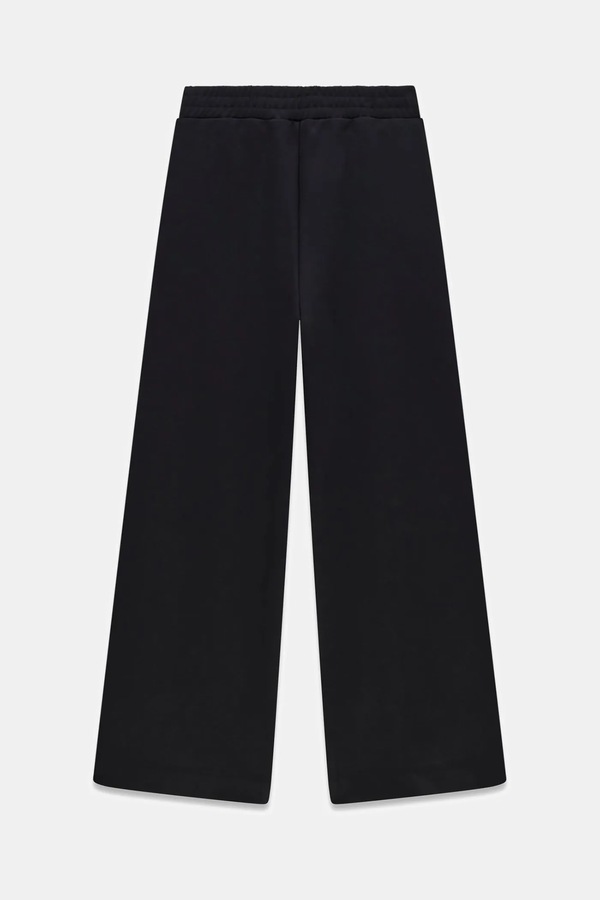 Штани wide leg дитячі з віскозою Guess колір чорний