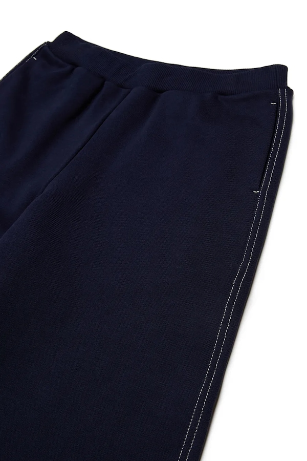 Штани wide leg дитячі бавовняні Max&Co. MAXP42F TROUSERS колір темно-синій фото 4