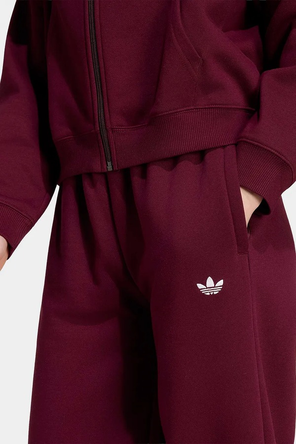 Спортивні штани дитячі з бавовною adidas Originals колір бордовий фото 3