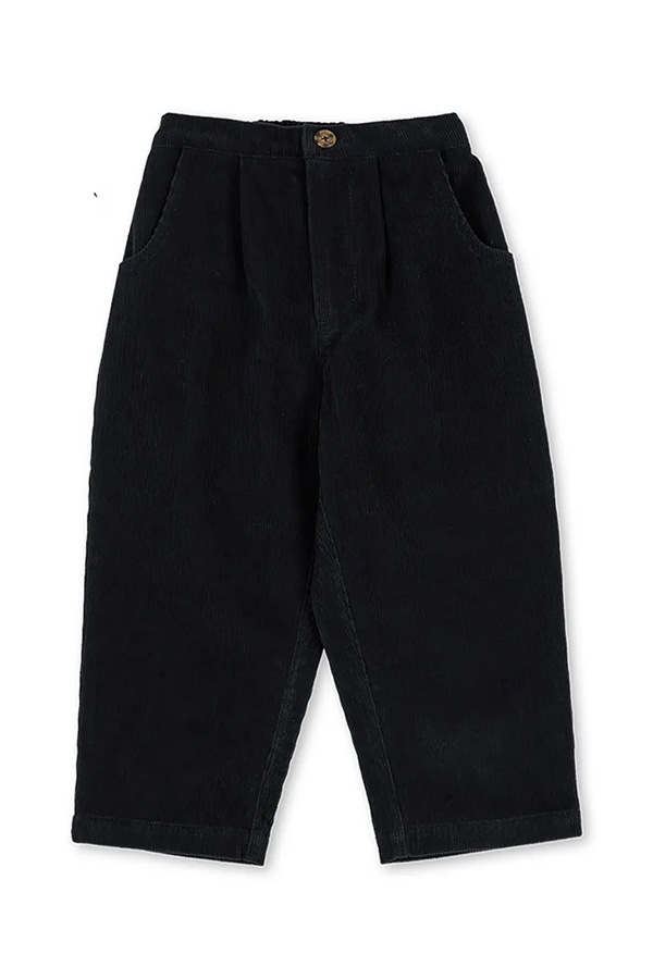 Штани дитячі бавовняні з еластаном Konges Sløjd REMY PANTS GOTS колір темно-синій фото 2