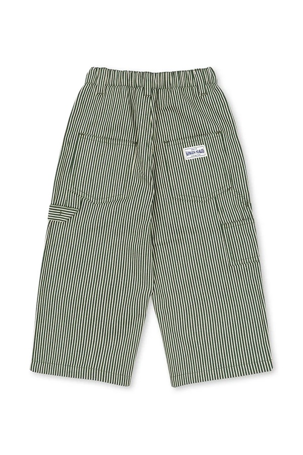 Штани дитячі бавовняні Konges Sløjd LUC PANTS GOTS колір зелений фото 3