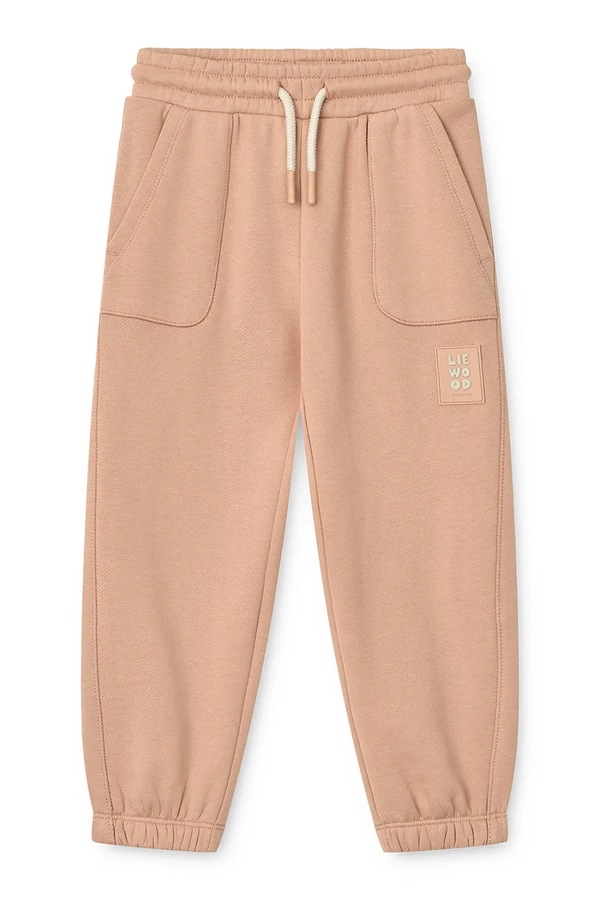 Спортивні штани дитячі бавовняні Liewood Carey Sweatpants колір рожевий
