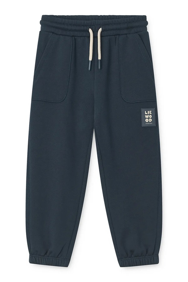 Спортивні штани дитячі бавовняні Liewood Carey Sweatpants колір темно-синій