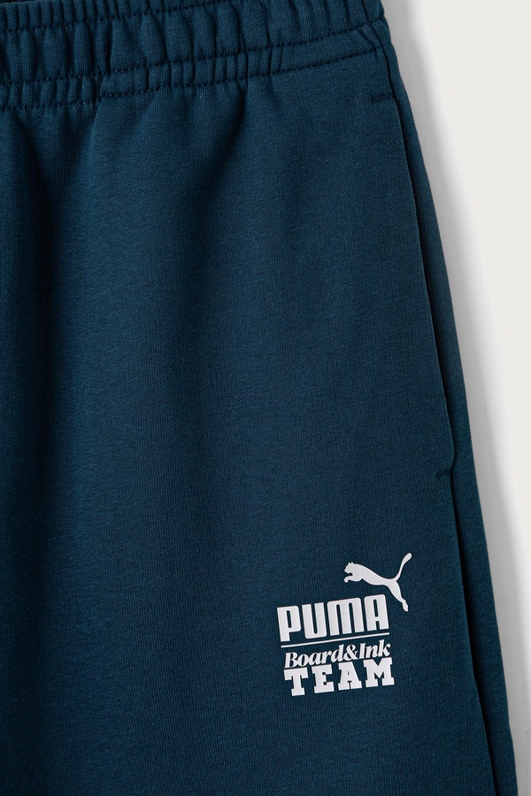 Спортивні штани дитячі з бавовною Puma MID90s Barrel Sweatpants колір темно-синій фото 2