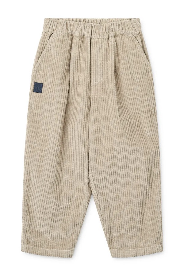 Штани дитячі бавовняні Liewood Borris Corduroy Pants колір бежевий фото 2
