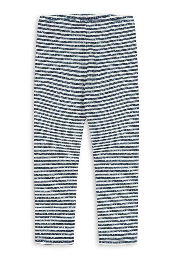 Легінси дитячі з бавовною Konges Sløjd ROLI STRIPE PANTS OCS колір блакитний